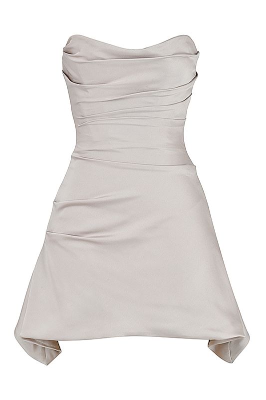 White House Of Cb Draped Strapless Dress | KBH-269183