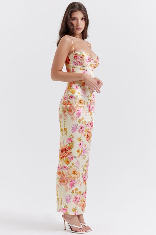 White House Of Cb Floral Maxi Dress | QHI-608594