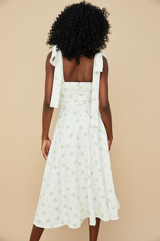 White House Of Cb Floral Midi Dress | LRV-856912