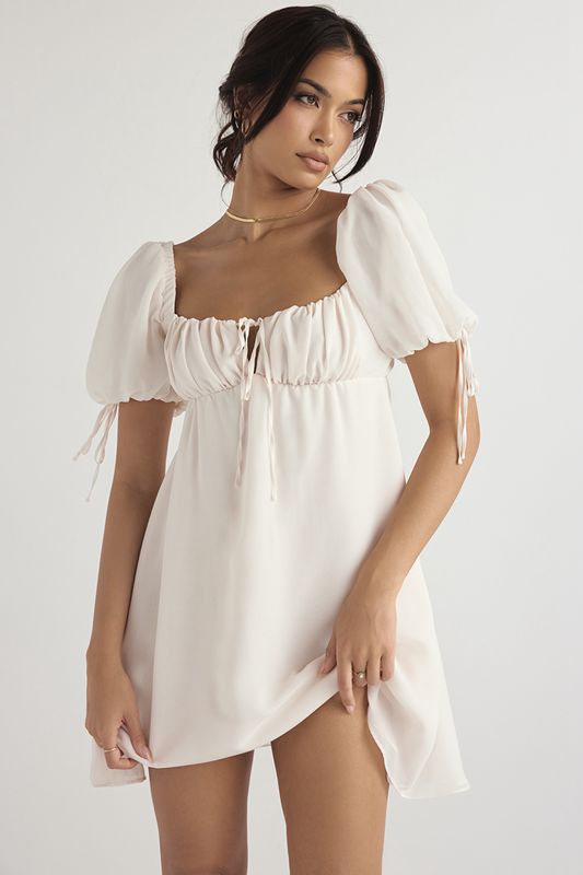 White House Of Cb Georgette Mini Dress | DNJ-350614