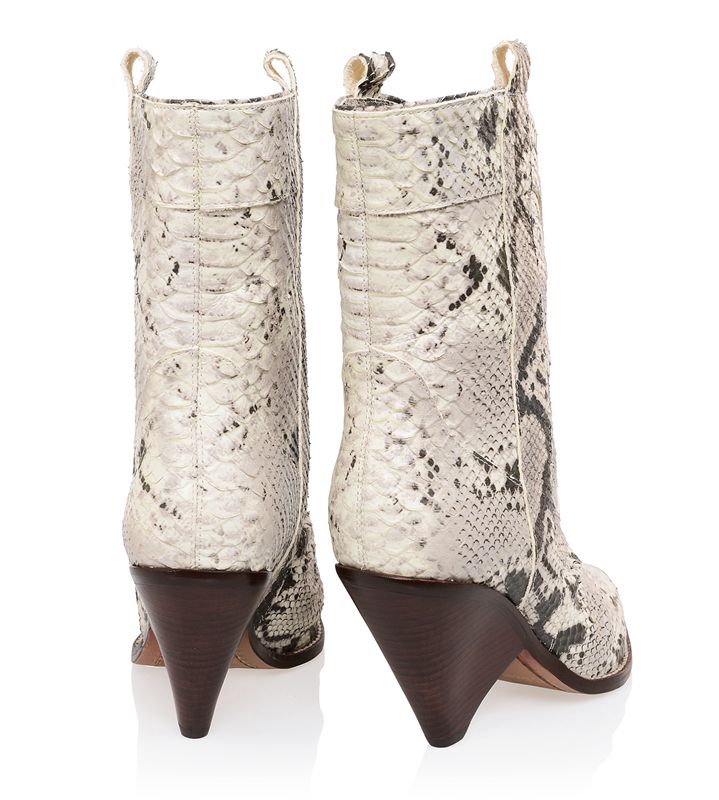 White House Of Cb Grey Skin Low Calf Cowboy Boots | BRG-186049