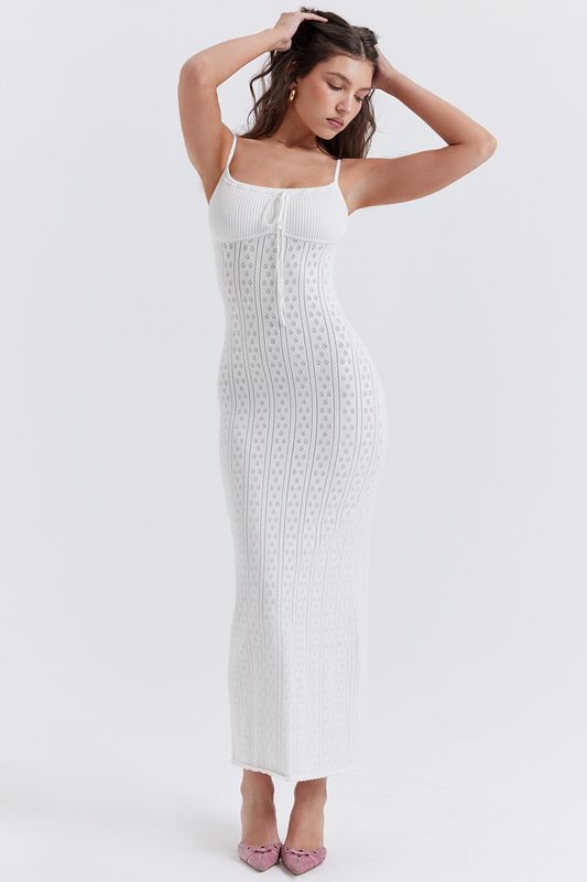 White House Of Cb Knit Maxi Dress | KBA-826437