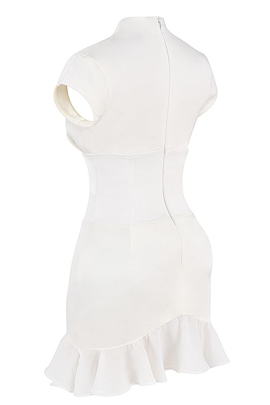 White House Of Cb Ruffle  Dress | PUR-623478