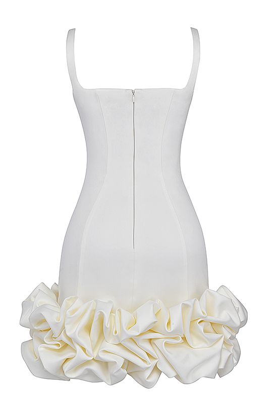 White House Of Cb Ruffle Hem Dress | OKE-567429