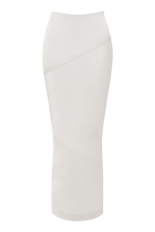 White House Of Cb Satin Bias Cut Midi  Skirts | FPY-726130