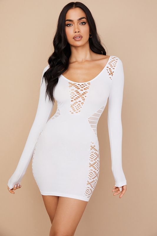 White House Of Cb Stretch Knit Mini Dress | UWB-094562