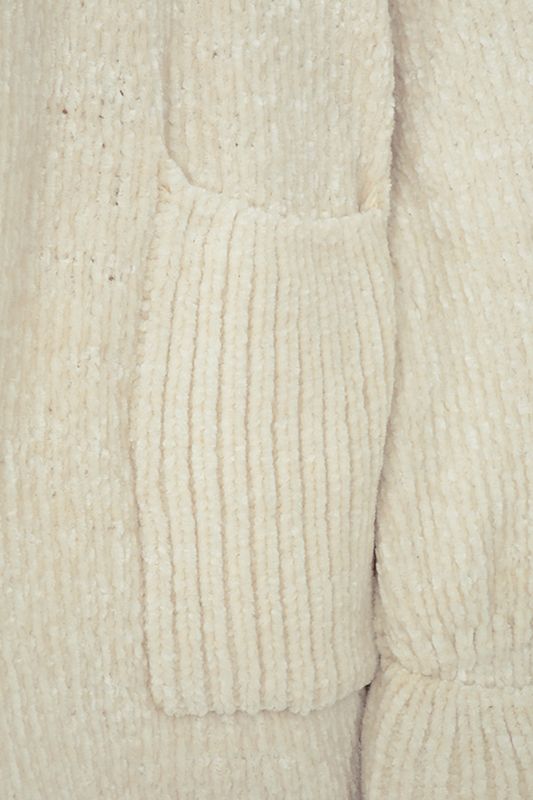 White House Of Cb White Chenille Slouchy Cardigan | NIQ-238509