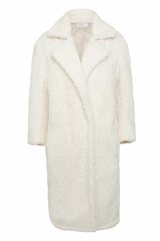 White House Of Cb White Faux Fur Sherpa  Coats | WPS-531962